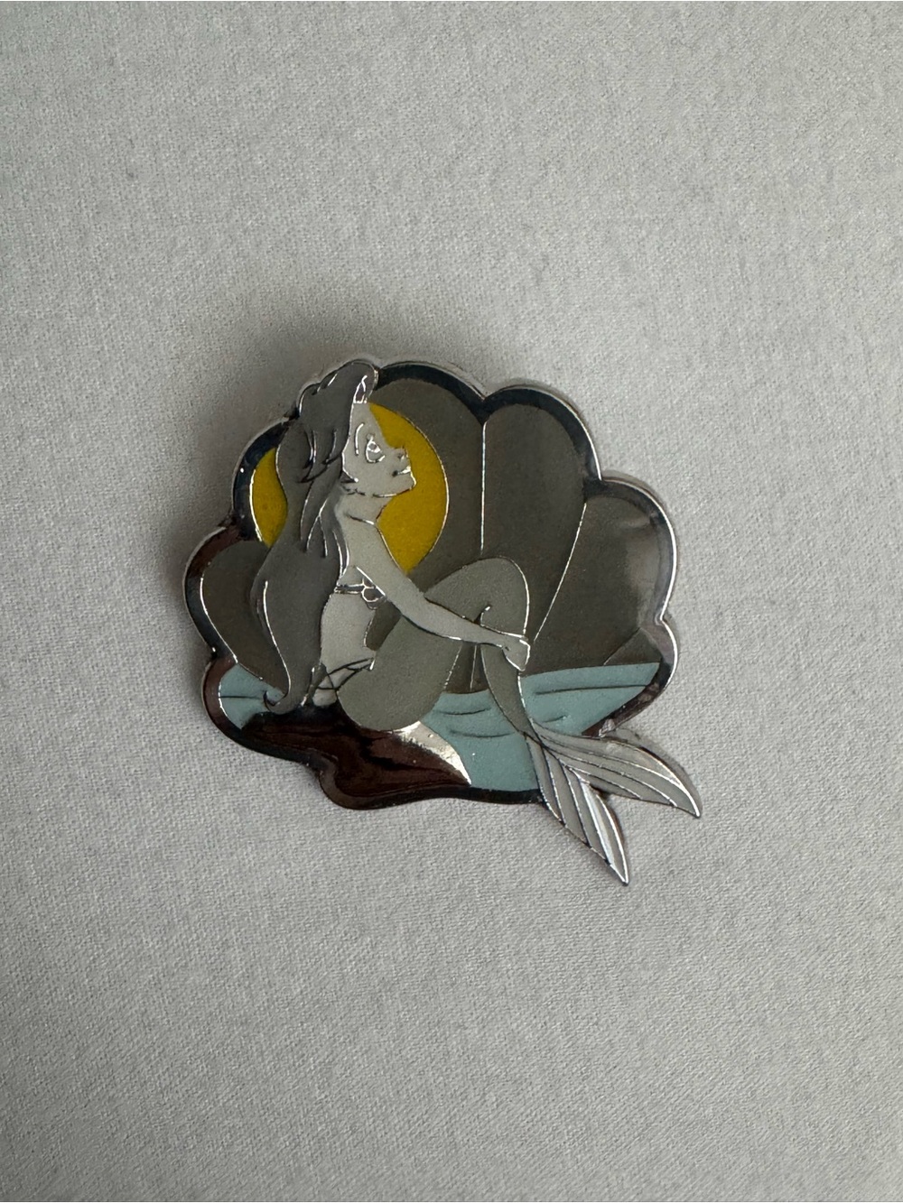 Ariel Loungefly Disney Grayscale Princesses Enamel Pin